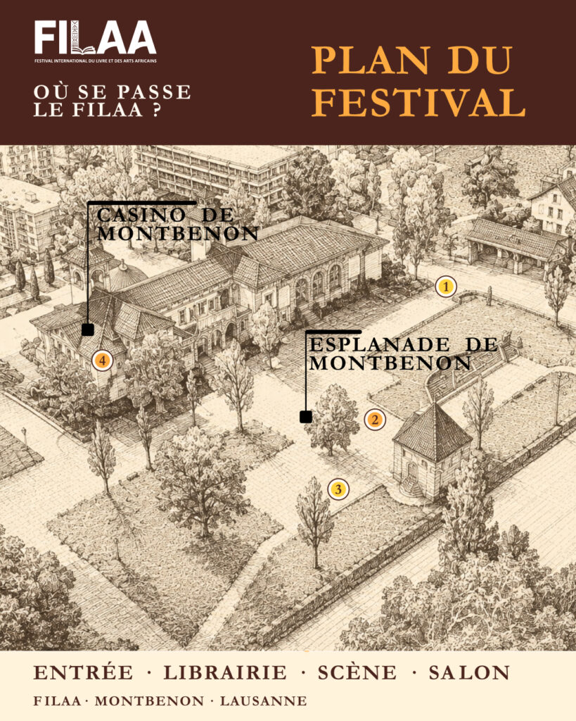 Map of FILAA 2026 at the Esplanade and Casino de Montbenon